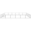 Dog Kennel Silver 387.5 ft¬≤ Steel