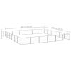 Dog Kennel Silver 387.5 ft¬≤ Steel